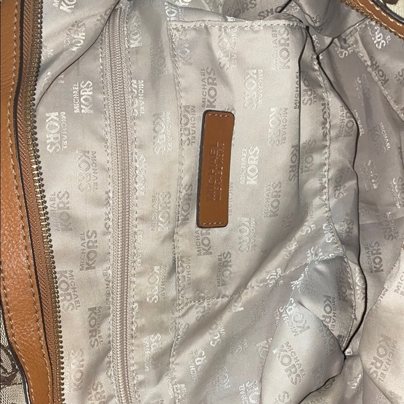 Michael Kors Brown Logo Satchel - Picture 3 of 4